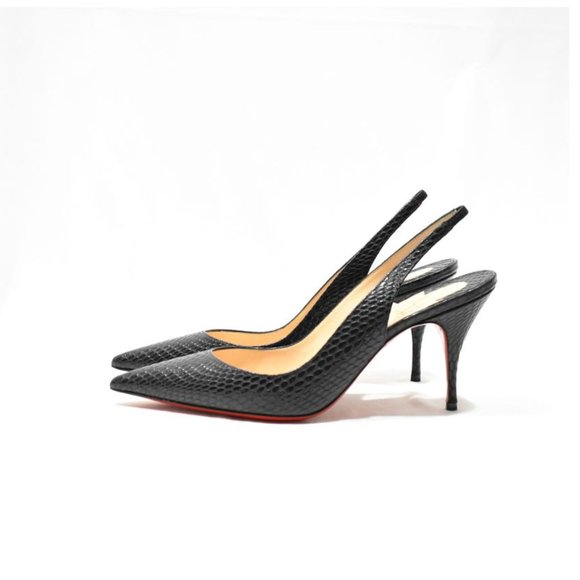 Christian Louboutin Shoes - Christian Louboutin Black Leather Clare Pumps
